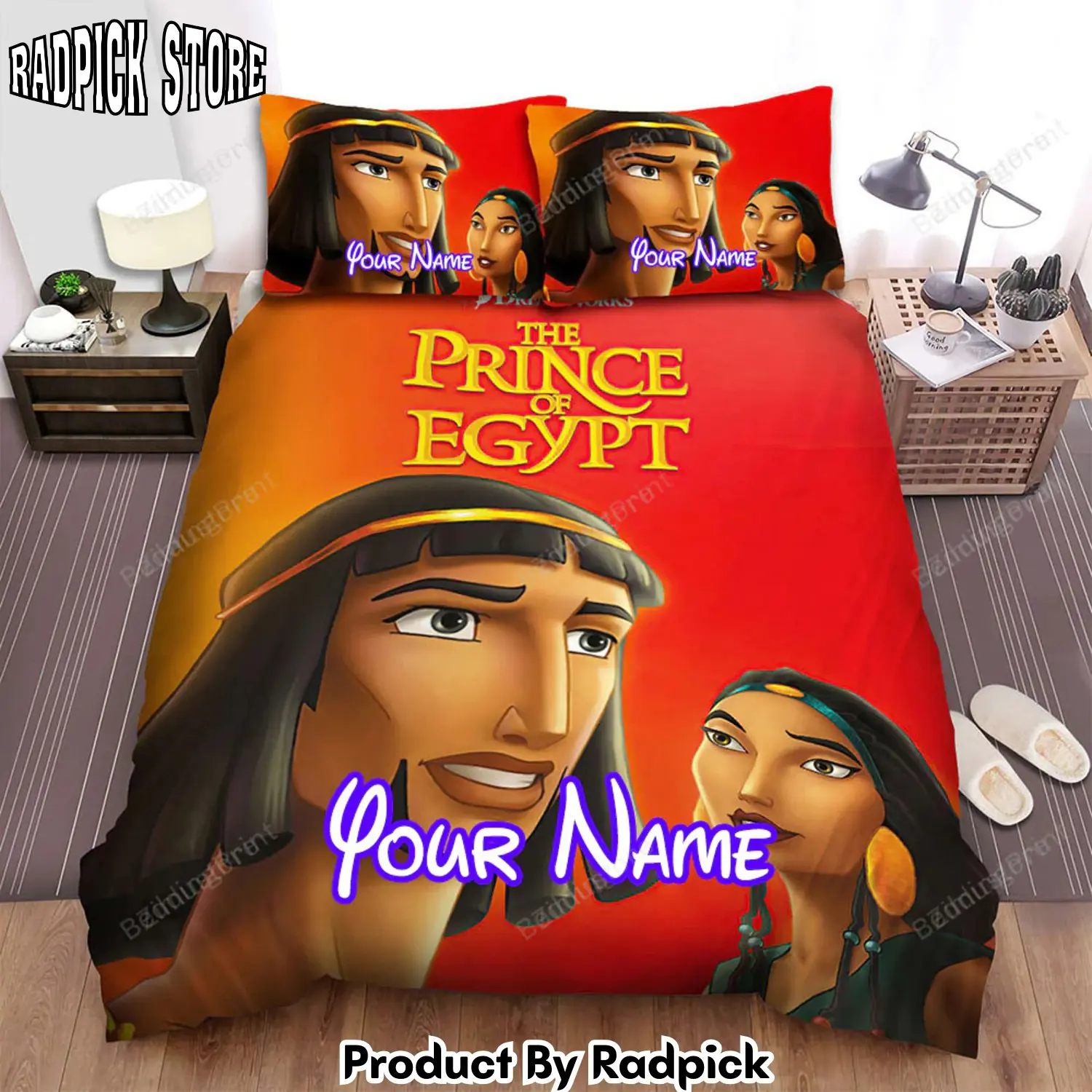 Radpick the prince of egypt poster 3 bed sheets duvet cover personalized name bedding sets rp3271005